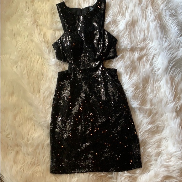 Teeze Me Dresses & Skirts - Black sequin mini dress